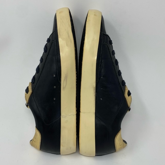 Golden Goose black leather and gold Records EDT sneakers size 36/US 6 - Picture 7 of 11